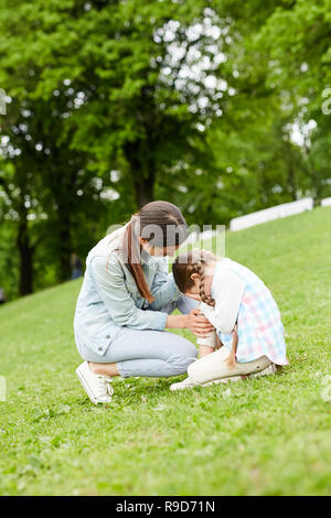 Comforting daughter Stock Photo