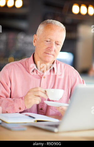 Networking and having tea Stock Photo