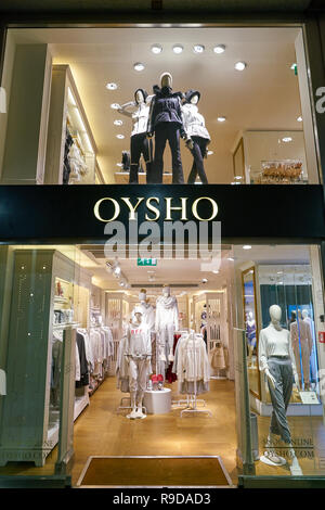 Spanish clothing retailer specialising in women's homewear and undergarments  owned by Inditex group, Oysho, store seen in Spain. (Photo by Budrul  Chukrut / SOPA Images/Sipa USA Stock Photo - Alamy