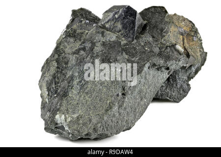 magnetite from Rumpersdorf, Austria isolated on white background Stock Photo