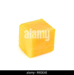 mango cube slice isolated on the white background Stock Photo