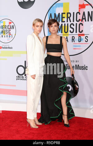 Los Angeles, CA, USA. 9th Oct, 2018. LOS ANGELES - OCT 9: Miranda Anna, Elektra June Kilbey-Jansson, Say Lou Lou at the 2018 American Music Awards at the Microsoft Theater on October 9, 2018 in Los Angeles, CA Credit: Kay Blake/ZUMA Wire/Alamy Live News Stock Photo