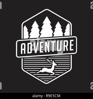 Adventure Logo and Badge, good for print. best for your branding Stock Vector