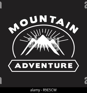 Adventure Logo and Badge, good for print. best for your branding Stock Vector