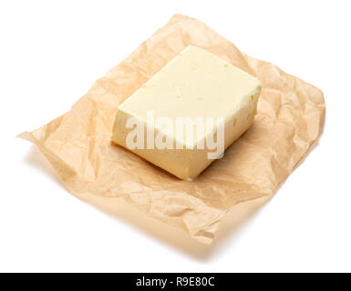 Pieces Butter On Parchment Paper Organic Stock Photo 2336342385