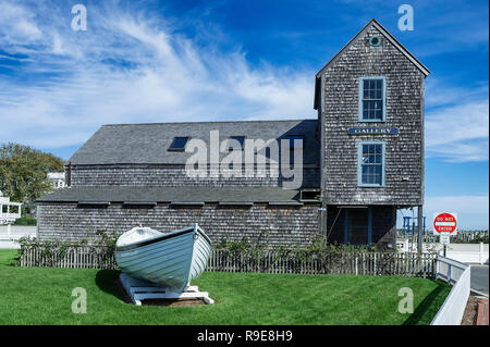 Old Sculpin Gallery, Edgartown, Martha's Vineyard, Massachusetts, USA Stock Photo