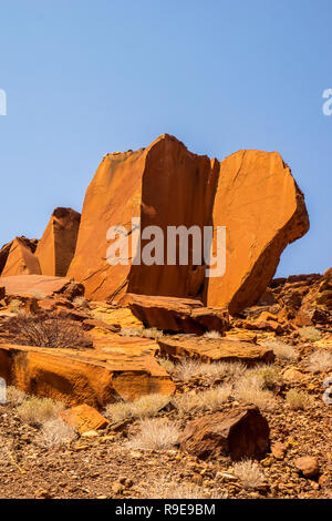 Namibia - Twyfelontein Stock Photo