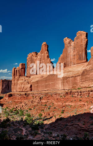 Park Avenue in Arches National Park,  Moab, Utah, USA, North America Stock Photo