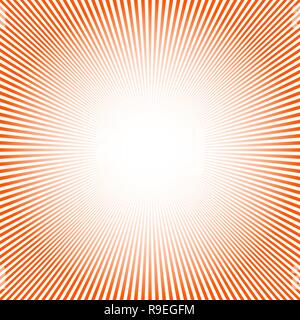 Abstract sun rays background. Vector illustration. Red background with sun rays Stock Vector
