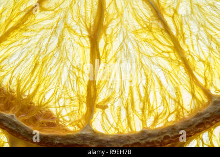 Dried orange fruit slices isolated on white background. Organic food. Stock Photo