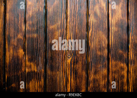 Wood texture. Brown board background, Natural background of brown boards wide and narrow Stock Photo