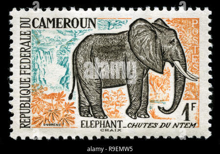 Postage stamp from Cameroon in the Animals series issued in 1962 Stock Photo