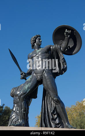 Statue of Achilles dedicated to Duke of Wellington Hyde Park Corner London England Stock Photo