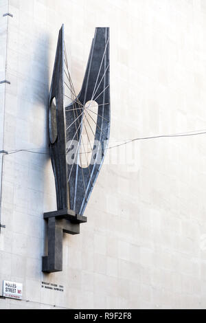 Winged Figure Barbara Hepworth John Lewis sculpture winged figure 1963 Stock Photo ...