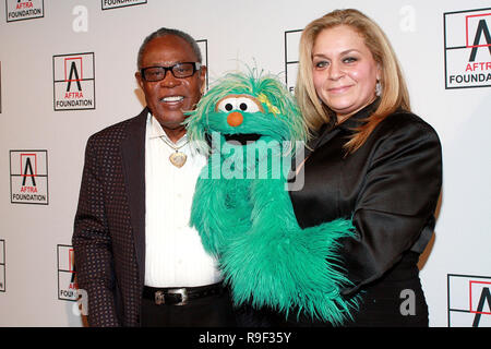 NEW YORK - FEBRUARY 22:  Musician Sam Moore and Carmen Osbahr attend the 2010 AFTRA AMEE Awards at The Grand Ballroom at The Plaza Hotel on February 22, 2010 in New York, New York.  (Photo by Steve Mack/S.D. Mack Pictures) Stock Photo