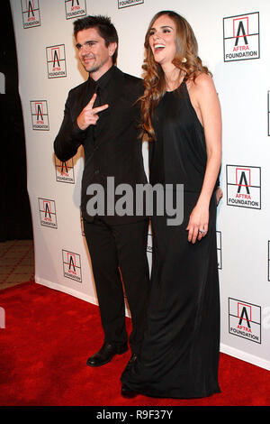NEW YORK - FEBRUARY 22:  Musician Juanes and Karen Martínez attends the 2010 AFTRA AMEE Awards at The Grand Ballroom at The Plaza Hotel on February 22, 2010 in New York, New York.  (Photo by Steve Mack/S.D. Mack Pictures) Stock Photo