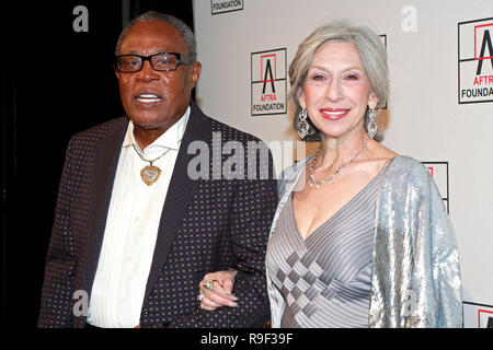 NEW YORK - FEBRUARY 22:  Musician Sam Moore and Joyce Moore attend the 2010 AFTRA AMEE Awards at The Grand Ballroom at The Plaza Hotel on February 22, 2010 in New York, New York.  (Photo by Steve Mack/S.D. Mack Pictures) Stock Photo