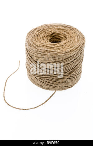 A roll of twine on an isolated background Stock Photo