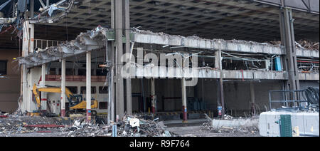 The old Imperial Brands cigarette factory in Nottingham undergoing demolition Stock Photo