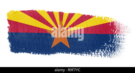 Brushstroke Flag Arizona Stock Photo