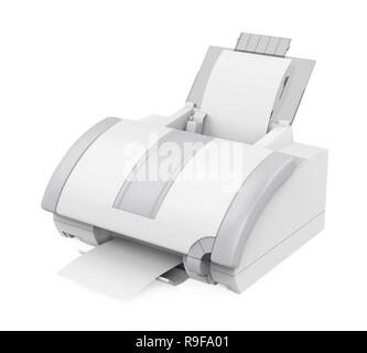 Laser Printer Isolated Stock Photo