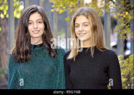 Photocall for television drama 'L'Amica Geniale' in Rome, Italy.  Featuring: Margherita Mazzucco, Gaia Girace Where: Rome, Lazio, Italy When: 22 Nov 2018 Credit: IPA/WENN.com  **Only available for publication in UK, USA, Germany, Austria, Switzerland** Stock Photo