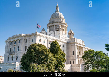 Exterior Rhode Island Capitol Building in Providence, RI Stock Photo