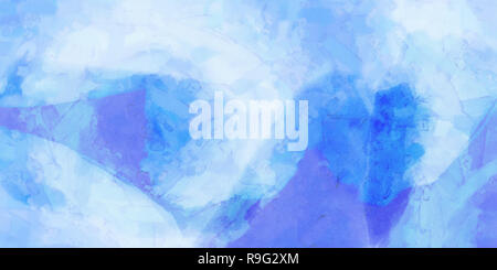 White blue purple watercolor gradient background. Colorful digital illustration simulating true watercolor with paper texture. Stock Photo