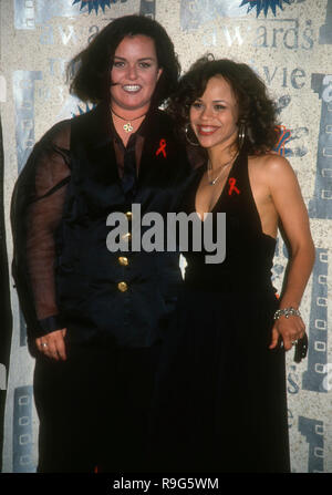 BURBANK, CA - JUNE 5: Actress/comedian Rosie O'Donnell and actress Rosie Perez attend the Second Annual MTV Movie Awards on June 5, 1993 at Walt Disney Studios in Burbank, California. Photo by Barry King/Alamy Stock Photo Stock Photo