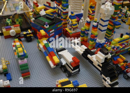 Lego plastic toy bricks Stock Photo