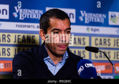 The Hague, Netherlands 23 december 2018 Soccer Dutch Eredivisie: ADO Den Haag v Feyenoord   Feyenoord trainer Giovanni van Bronckhorst Credit: Orange Pictures vof/Alamy Live News Stock Photo