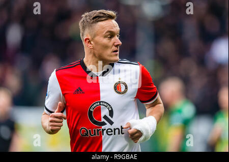 The Hague, Netherlands 23 december 2018 Soccer Dutch Eredivisie: ADO Den Haag v Feyenoord   Feyenoord speler Jens Toornstra Credit: Orange Pictures vof/Alamy Live News Stock Photo