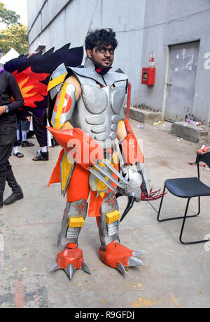 Mumbai, India. 23rd Dec, 2018. A Cosplayer seen posing for a photo during the second day of the 8th 'Mumbai Comic Con 2018' at Bombay Exhibition Center in Mumbai. Credit: Azhar Khan/SOPA Images/ZUMA Wire/Alamy Live News Stock Photo