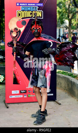 Mumbai, India. 23rd Dec, 2018. A Cosplayer seen posing for a photo during the second day of the 8th 'Mumbai Comic Con 2018' at Bombay Exhibition Center in Mumbai. Credit: Azhar Khan/SOPA Images/ZUMA Wire/Alamy Live News Stock Photo