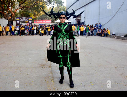 Mumbai, India. 23rd Dec, 2018. A Cosplayer seen posing for a photo during the second day of the 8th 'Mumbai Comic Con 2018' at Bombay Exhibition Center in Mumbai. Credit: Azhar Khan/SOPA Images/ZUMA Wire/Alamy Live News Stock Photo