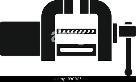 Garage vice icon. Simple illustration of garage vice vector icon for web design isolated on white background Stock Vector