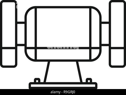 Polish miter icon. Outline polish miter vector icon for web design isolated on white background Stock Vector