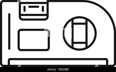 Level angle tool icon. Outline level angle tool vector icon for web design isolated on white background Stock Vector
