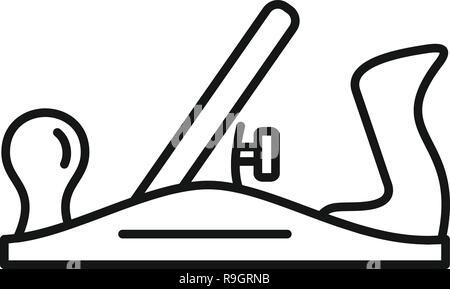 Old jack plane icon. Outline old jack plane vector icon for web design isolated on white background Stock Vector