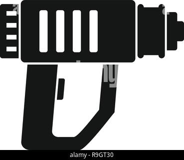 Impact drill icon. Simple illustration of impact drill vector icon for web design isolated on white background Stock Vector