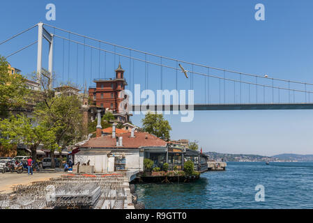 Istanbul, Turkey - Istanbul has many famous and important bridges, with the Bosphorus Bridge and the Fatih Sultan Mehmet Bridge above the others Stock Photo