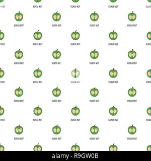 Kukui nut pattern seamless vector repeat for any web design Stock Vector