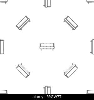 Strong sofa icon. Outline illustration of strong sofa vector icon for web design isolated on white background Stock Vector