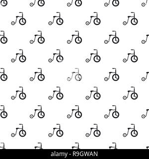 Plastic tricycle pattern seamless vector repeat geometric for any web design Stock Vector