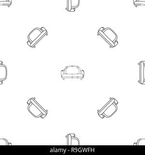 Armchair sofa icon. Outline illustration of armchair sofa vector icon for web design isolated on white background Stock Vector