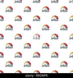 Abstract speedometer pattern seamless vector repeat for any web design Stock Vector
