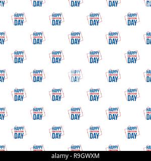 American constitution day pattern seamless vector repeat for any web design Stock Vector