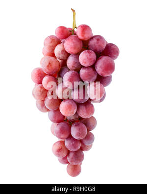 Red grape, isolated on white background, clipping path, full depth of field Stock Photo