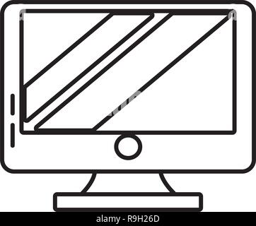 technoogy computing cartoon Stock Vector