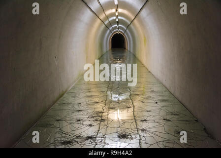 Inside Tito's bunker, now a gallery of modern art, Konjic, Bosnia and Herzegovina